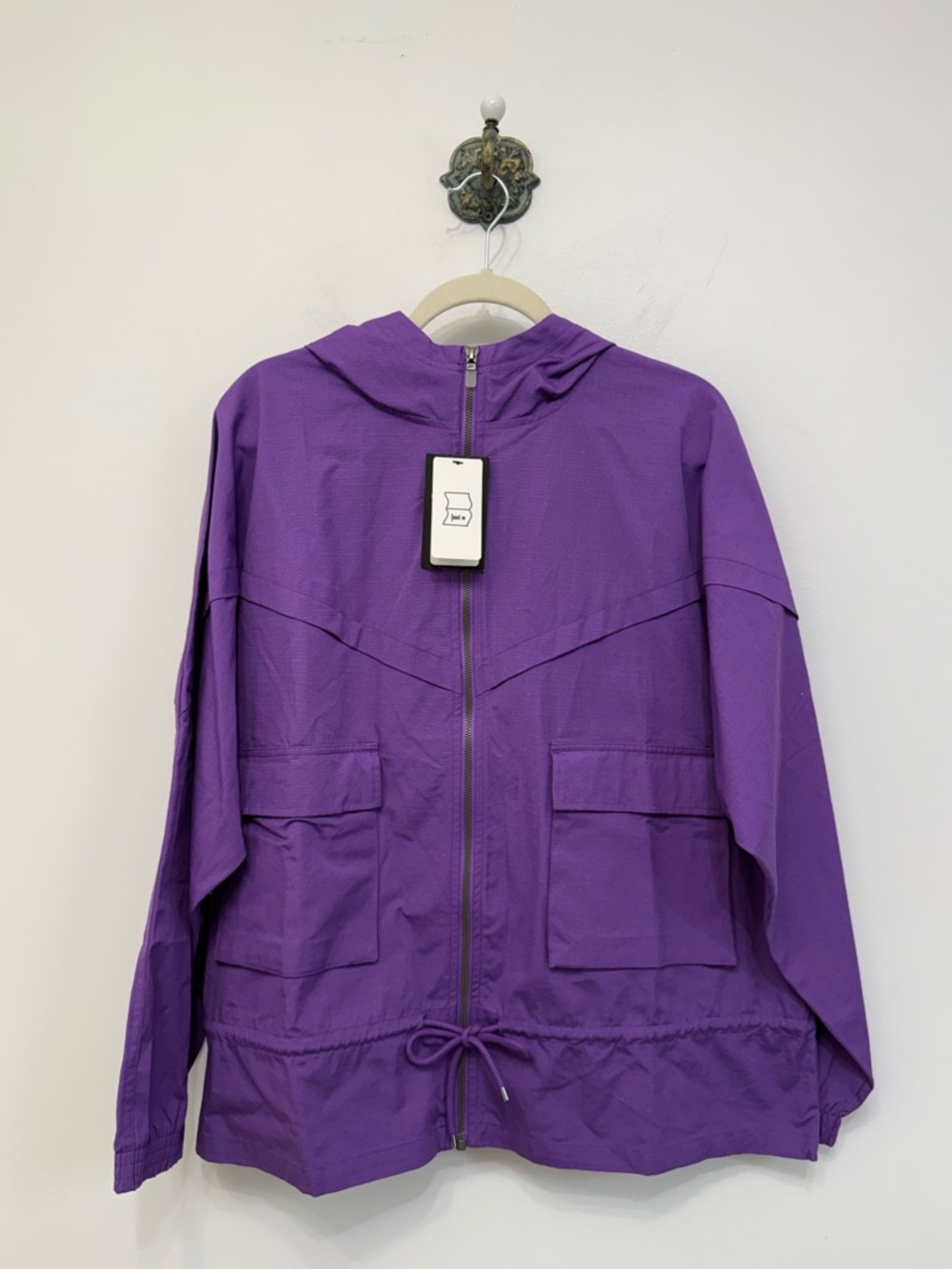 Nike Sportswear Purple Icon Clash Cotton Jacket Full Zip Women Small SAMPLE NWT